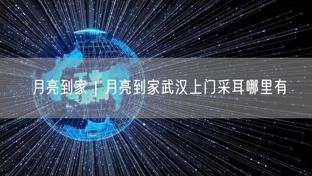 月亮到家｜月亮到家武汉上门采耳哪里有